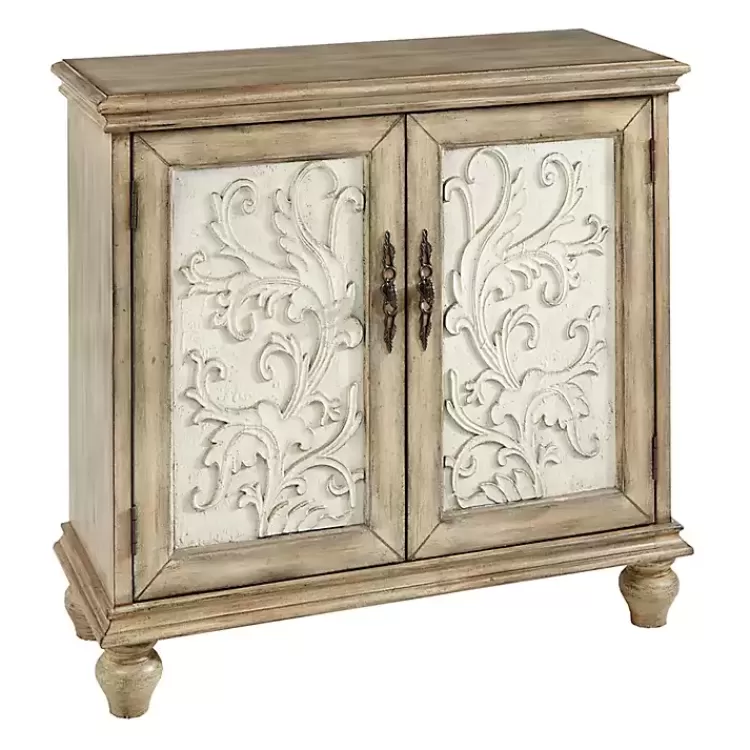 Natural and Cream Two-Tone Whitt Cabinet>Kirklands Home Best Sale