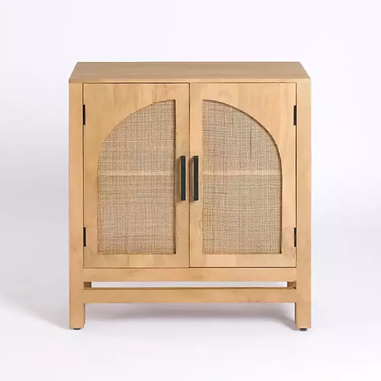 Natural Arch Cane and Wood Cabinet>Kirklands Home Best Sale