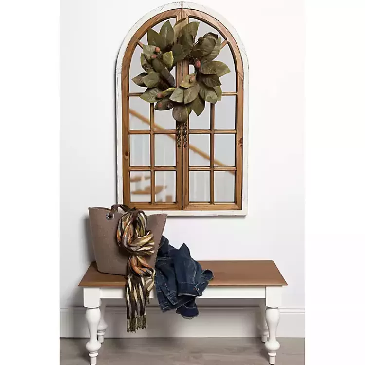natural_arched_pane_doors_wall_mirror_6.webp Natural Arched Pane Doors Wall Mirror>Kirklands Home Hot
