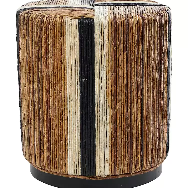 natural_banana_leaf_wrapped_accent_table_2.webp Natural Banana Leaf Wrapped Accent Table>Kirklands Home Online