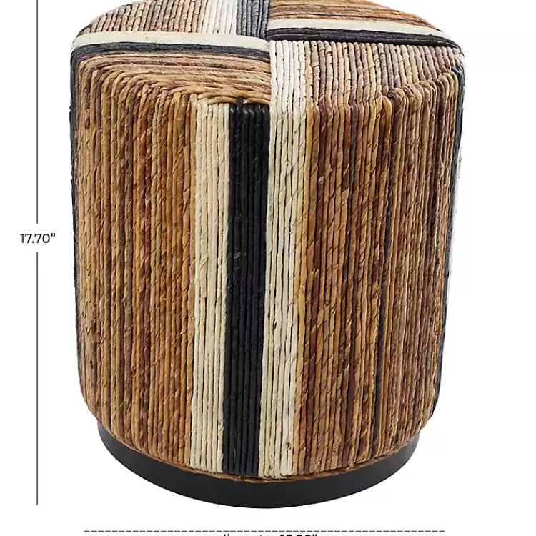 natural_banana_leaf_wrapped_accent_table_3.webp Natural Banana Leaf Wrapped Accent Table>Kirklands Home Online