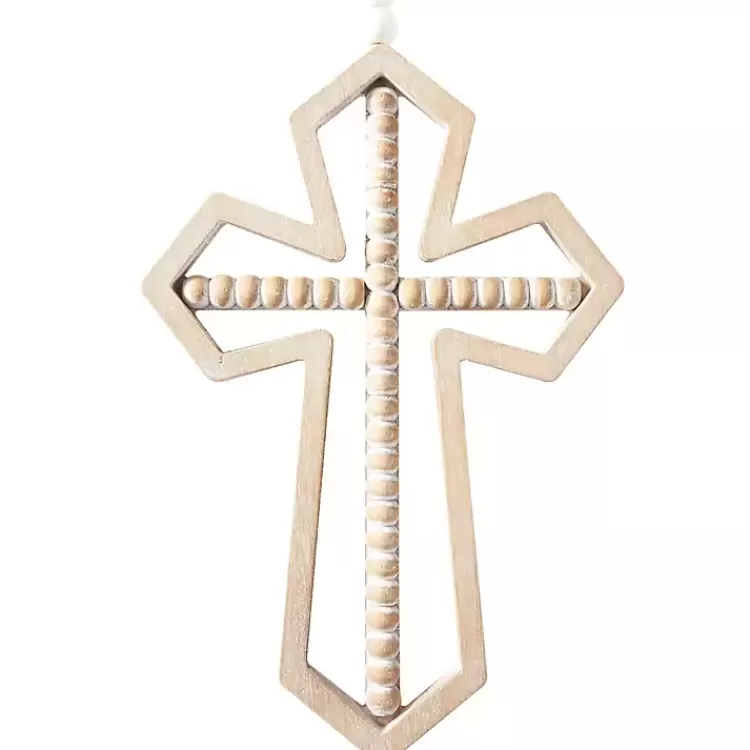 Natural Beaded Wood Cross Wall Plaques, Set of 3>Kirklands Home Best Sale