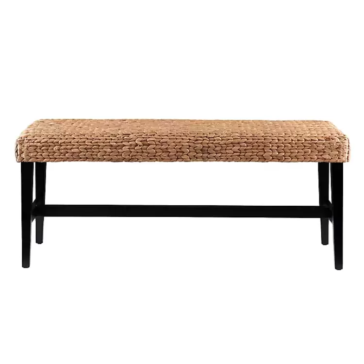 Natural Blanchard Water Hyacinth Bench>Kirklands Home Flash Sale