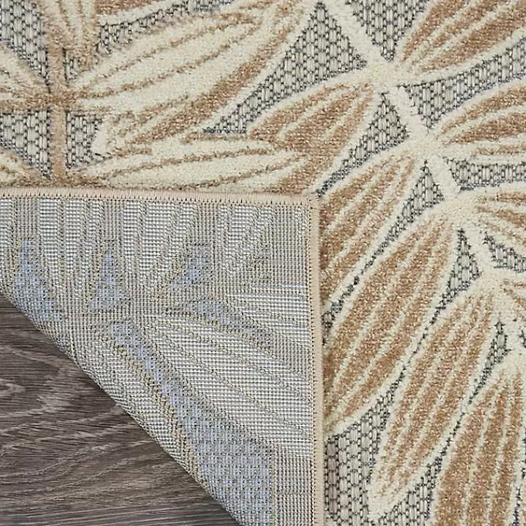 Natural Botanical Leaves Outdoor Area Rug, 9x13>Kirklands Home New