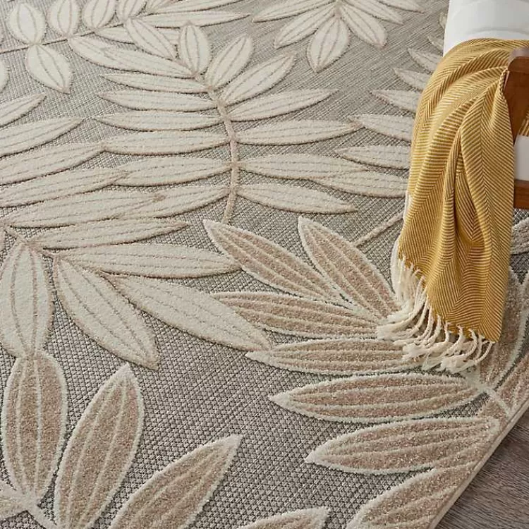 natural_botanical_leaves_outdoor_area_rug_x_5.webp Natural Botanical Leaves Outdoor Area Rug, 9x13>Kirklands Home New