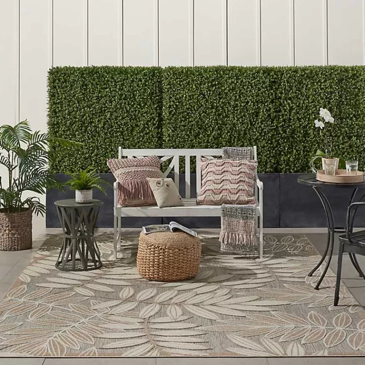 natural_botanical_leaves_outdoor_area_rug_x_7.webp Natural Botanical Leaves Outdoor Area Rug, 9x13>Kirklands Home New