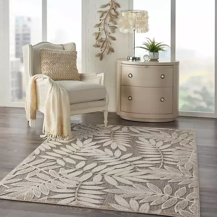natural_botanical_outdoor_area_rug_x_6.webp Natural Botanical Outdoor Area Rug, 6x9>Kirklands Home Online