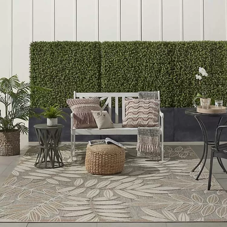 natural_botanical_outdoor_area_rug_x_8.webp Natural Botanical Outdoor Area Rug, 6x9>Kirklands Home Online