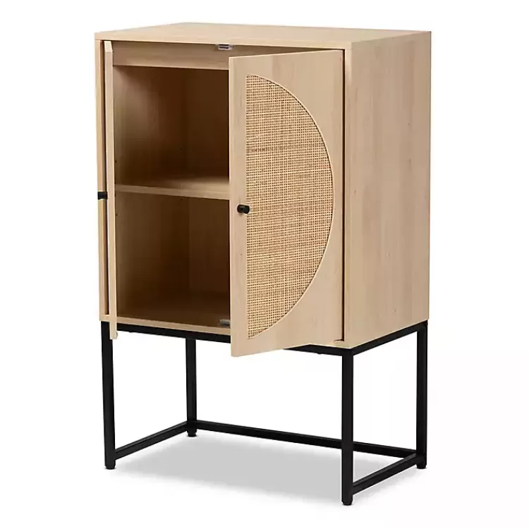 Natural Cane and Wood 2-Door Cabinet>Kirklands Home Clearance