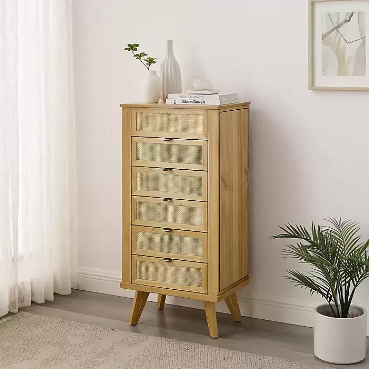 Natural Cane Jewelry Armoire>Kirklands Home Online