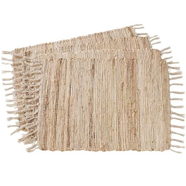 Natural Chindi Tasseled Jute Placemats, Set of 4>Kirklands Home Best