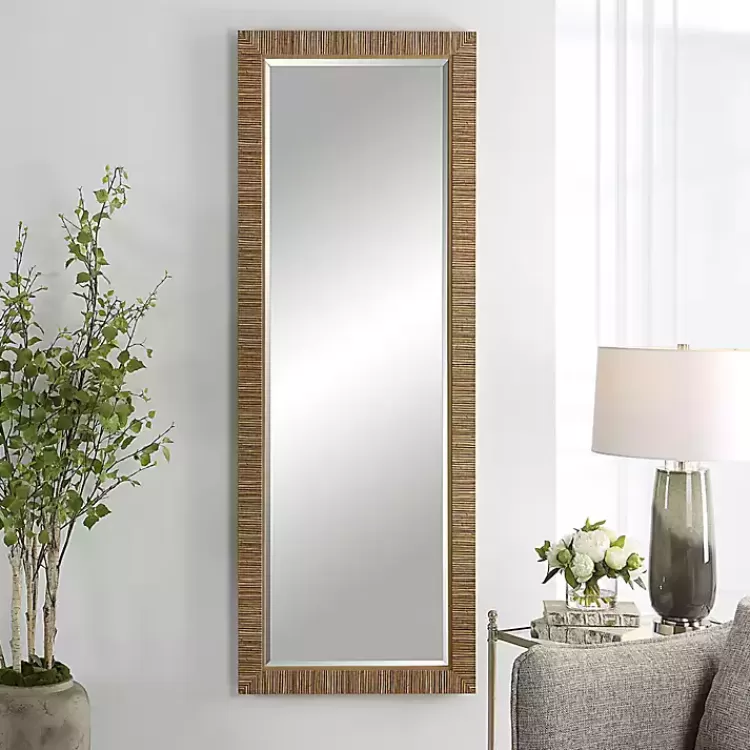 Natural Coastal Full-Length Wall Mirror>Kirklands Home Flash Sale