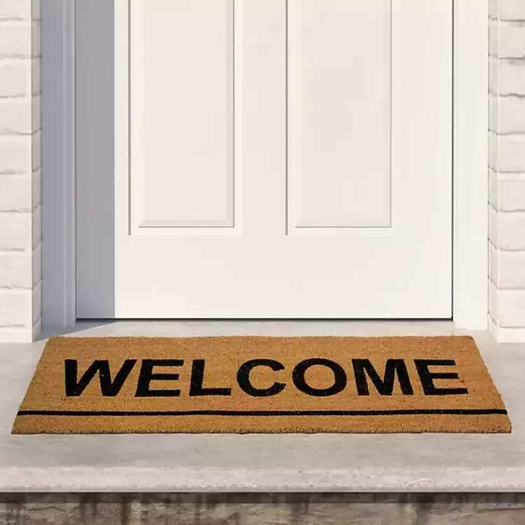 Natural Coir Welcome Doormat>Kirklands Home Sale