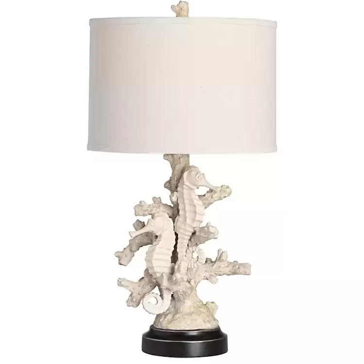 Natural Cream Resin Coastal Textured Table Lamp>Kirklands Home Clearance