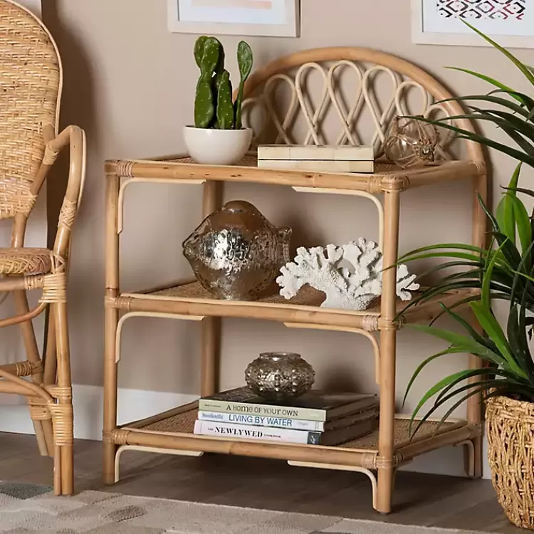 natural_curled_rattan_tiered_bookcase_7.webp Natural Curled Rattan 3-Tiered Bookcase>Kirklands Home Best