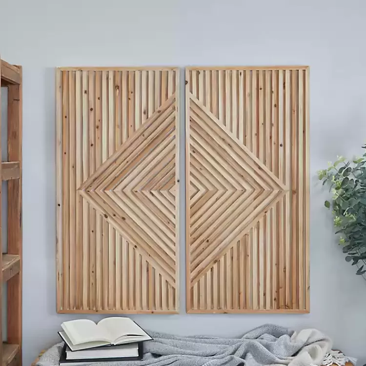 natural_diamond_wood_panel_wall_plaques_set_of__3.webp Natural Diamond Wood Panel Wall Plaques, Set of 2>Kirklands Home Store