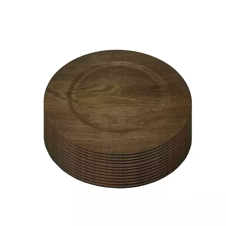 Natural Faux-Wood Charger Plates, Set of 12>Kirklands Home Clearance