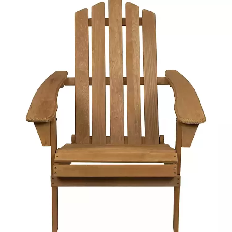 Natural Folding Outdoor Adirondack Chair>Kirklands Home Best
