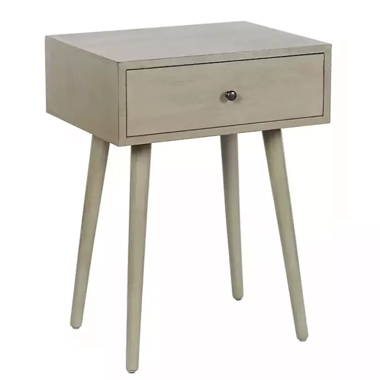 Natural Wood 1-Drawer Arthur Accent Table>Kirklands Home Clearance