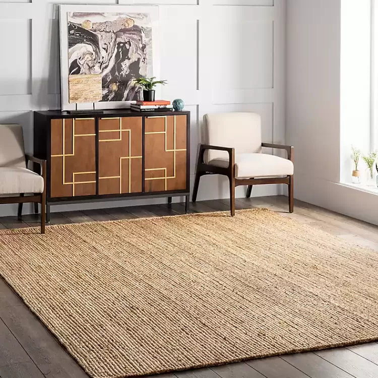 Natural Hand Woven Rigo Jute Area Rug, 12x18>Kirklands Home Best Sale