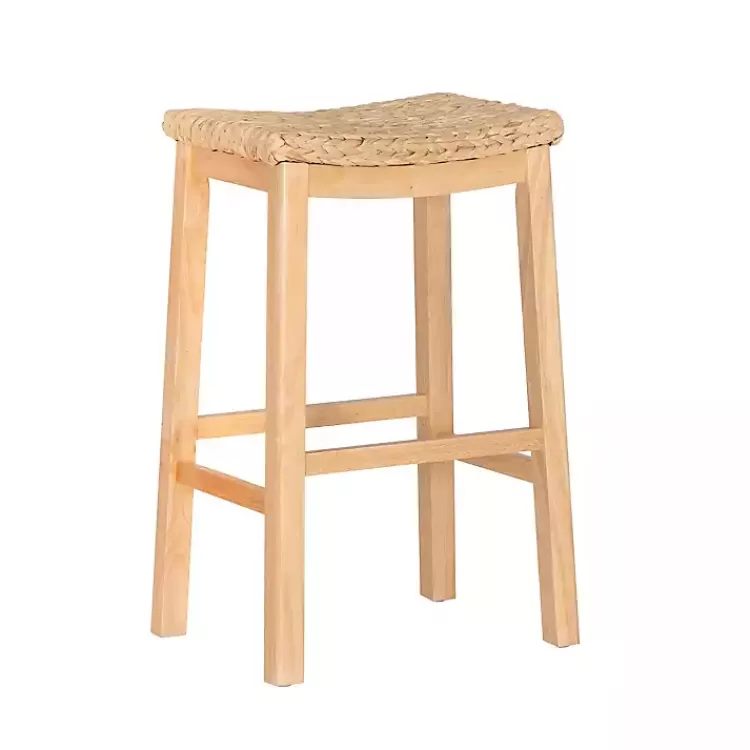 Natural Hyacinth Haysom Bar Stool>Kirklands Home Store