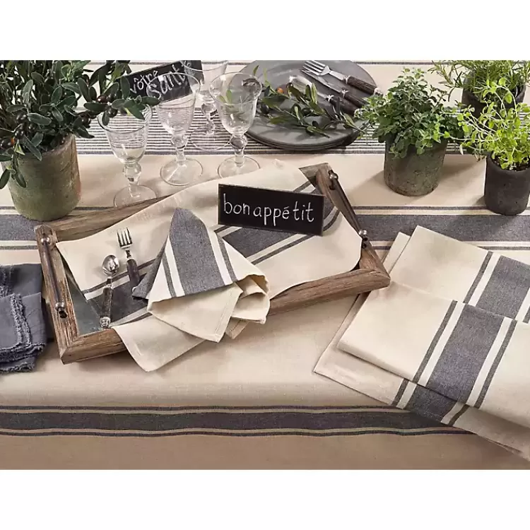 natural_ivory_banded_cotton_placemats_set_of__2.webp Natural Ivory Banded Cotton Placemats, Set of 4>Kirklands Home Fashion