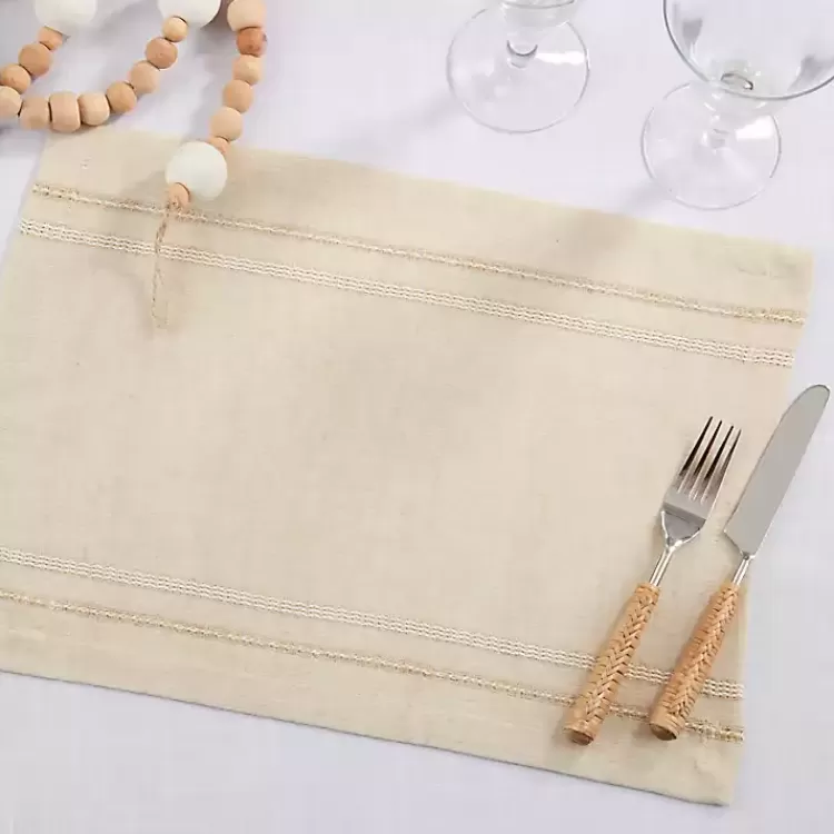 natural_leno_striped_placemats_set_of__3.webp Natural Leno Striped Placemats, Set of 4>Kirklands Home Cheap
