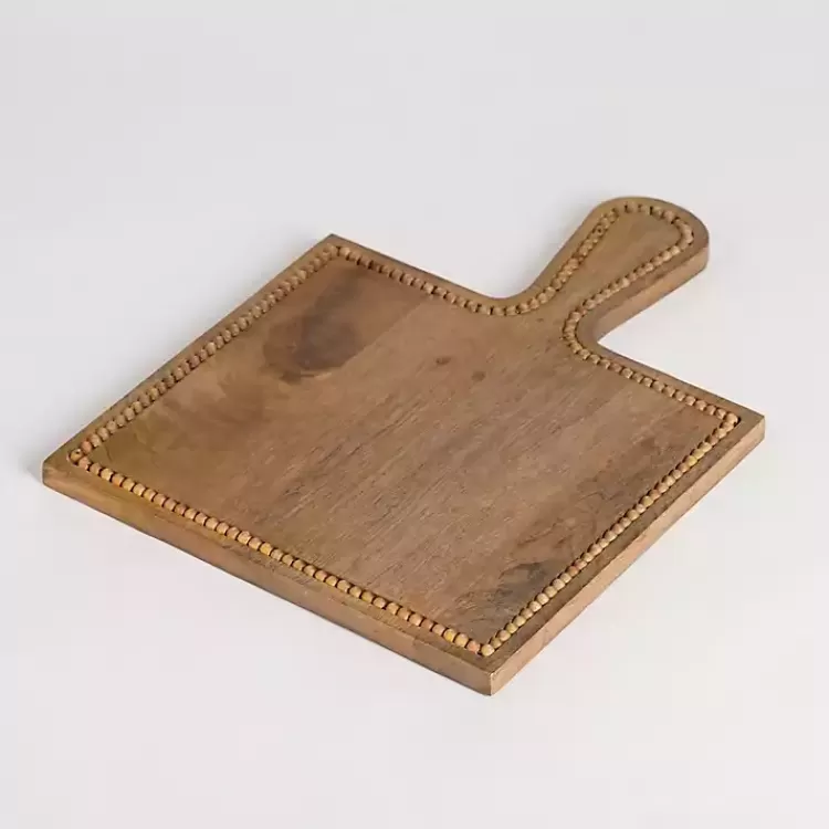 Natural Mango Wood Beaded Serving Board>Kirklands Home Discount