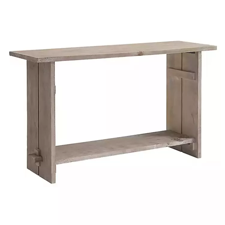 Natural Mango Wood Farmhouse Console>Kirklands Home New