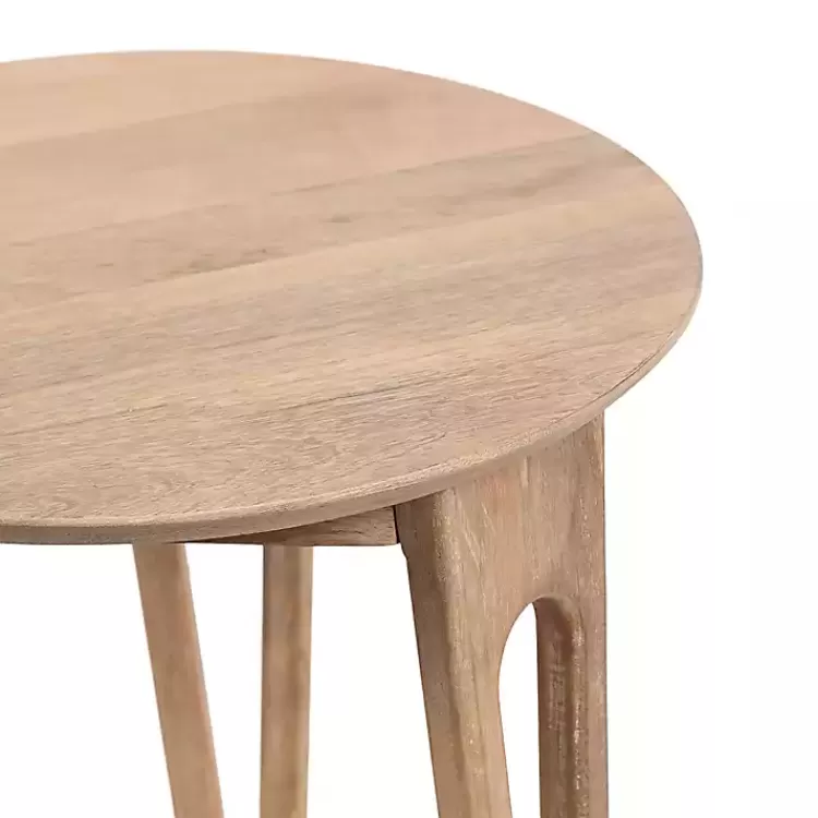 natural_mango_wood_round_kershaw_accent_table_2.webp Natural Mango Wood Round Kershaw Accent Table>Kirklands Home Clearance