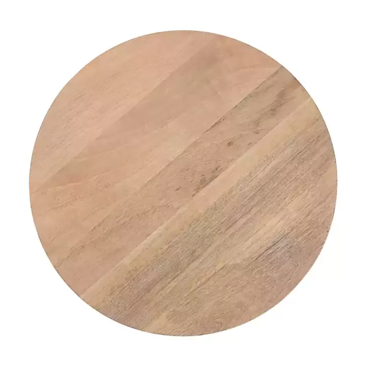 natural_mango_wood_round_kershaw_accent_table_3.webp Natural Mango Wood Round Kershaw Accent Table>Kirklands Home Clearance