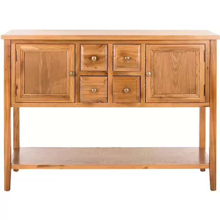 Natural Oak 4-Drawer Charlotte Sideboard>Kirklands Home Cheap