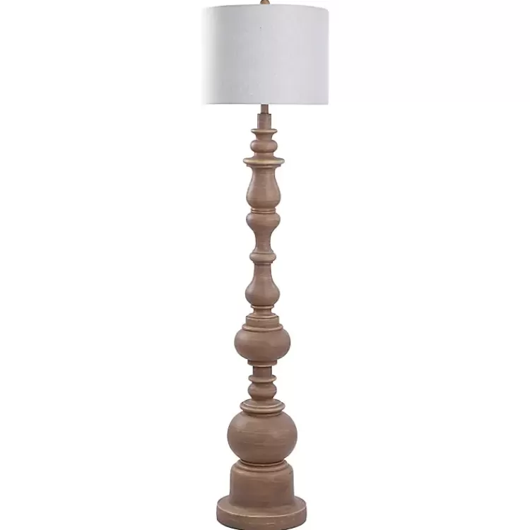Natural Oak Spindle Holland Floor Lamp>Kirklands Home Cheap