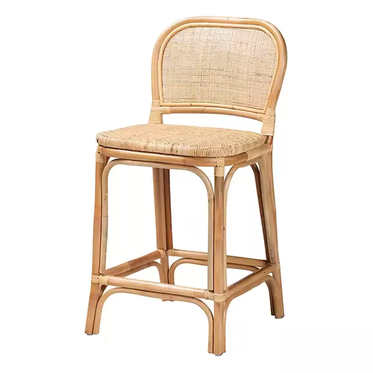 Natural Rat Adrena Counter Stool>Kirklands Home Fashion