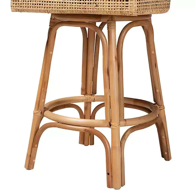 natural_rattan_bella_swivel_bar_stool_5.webp Natural Rattan Bella Swivel Bar Stool>Kirklands Home Best Sale