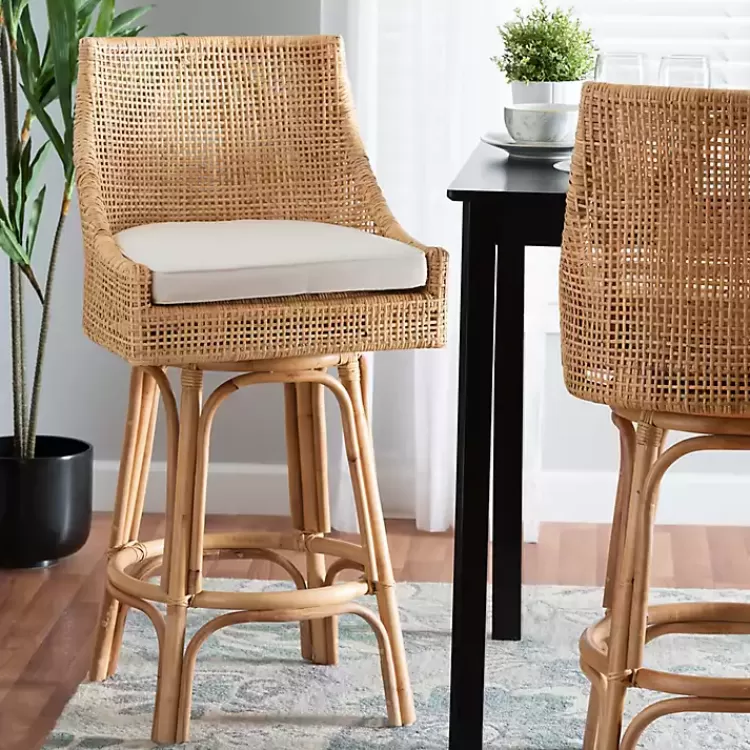 natural_rattan_bella_swivel_bar_stool_7.webp Natural Rattan Bella Swivel Bar Stool>Kirklands Home Best Sale