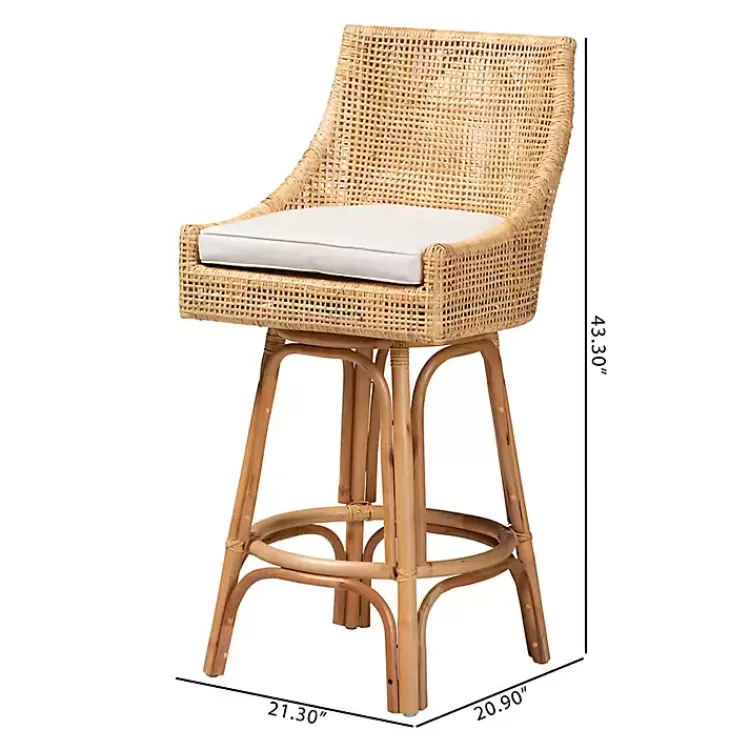 natural_rattan_bella_swivel_bar_stool_8.webp Natural Rattan Bella Swivel Bar Stool>Kirklands Home Best Sale