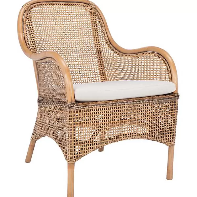 Natural Rattan Charlie Accent Chair>Kirklands Home Cheap