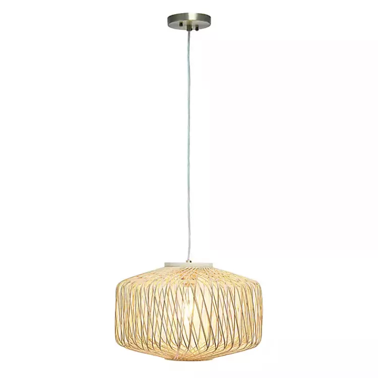 Natural Rat Geometric Pendant Light>Kirklands Home Cheap