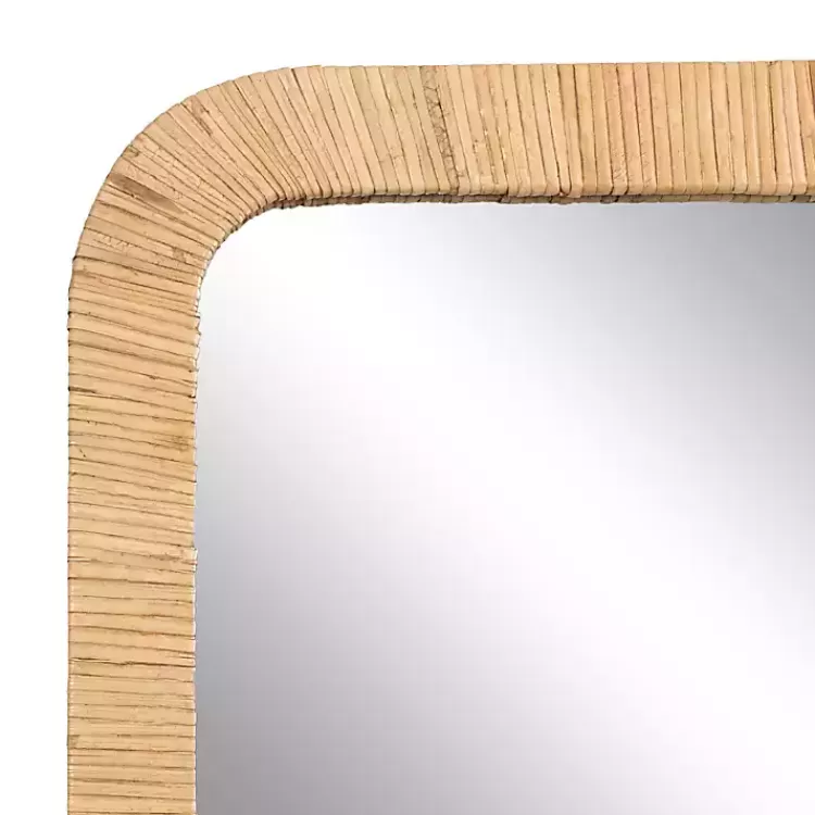 natural_rattan_rounded_rectangle_wall_mirror_2.webp Natural Rattan Rounded Rectangle Wall Mirror>Kirklands Home Flash Sale