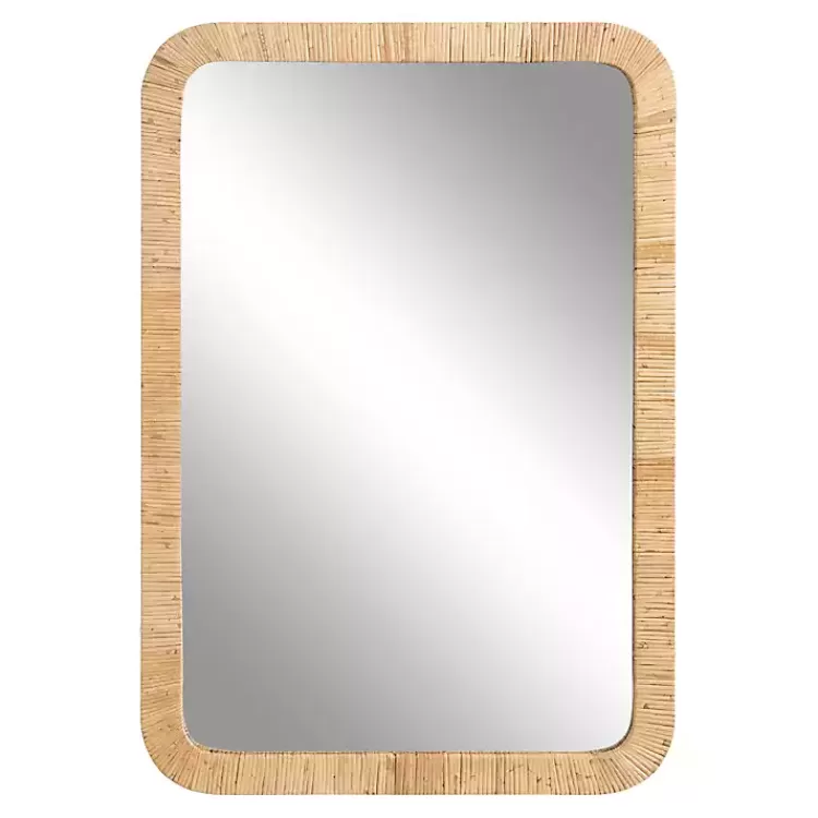 natural_rattan_rounded_rectangle_wall_mirror_4.webp Natural Rattan Rounded Rectangle Wall Mirror>Kirklands Home Flash Sale