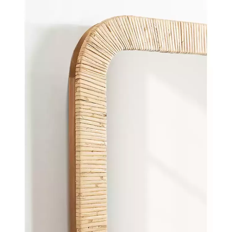 natural_rattan_rounded_rectangle_wall_mirror_8.webp Natural Rattan Rounded Rectangle Wall Mirror>Kirklands Home Flash Sale