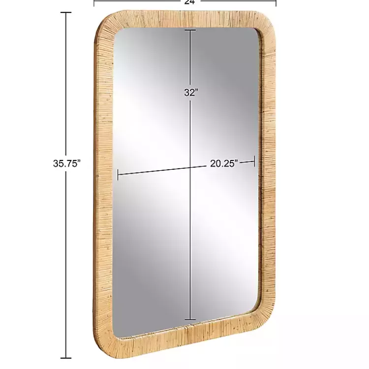 natural_rattan_rounded_rectangle_wall_mirror_9.webp Natural Rattan Rounded Rectangle Wall Mirror>Kirklands Home Flash Sale