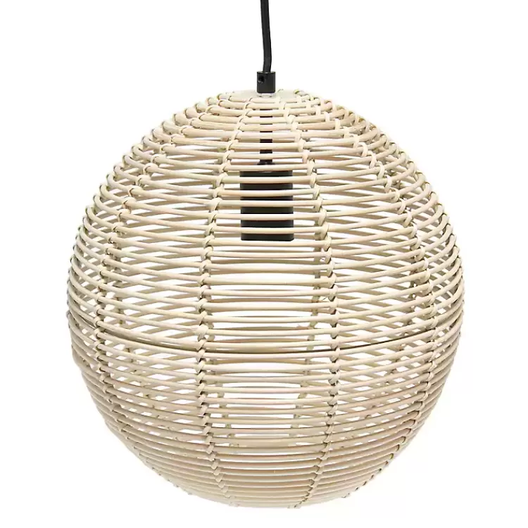 natural_rattan_sphere_pendant_light_4.webp Natural Rat Sphere Pendant Light>Kirklands Home Outlet