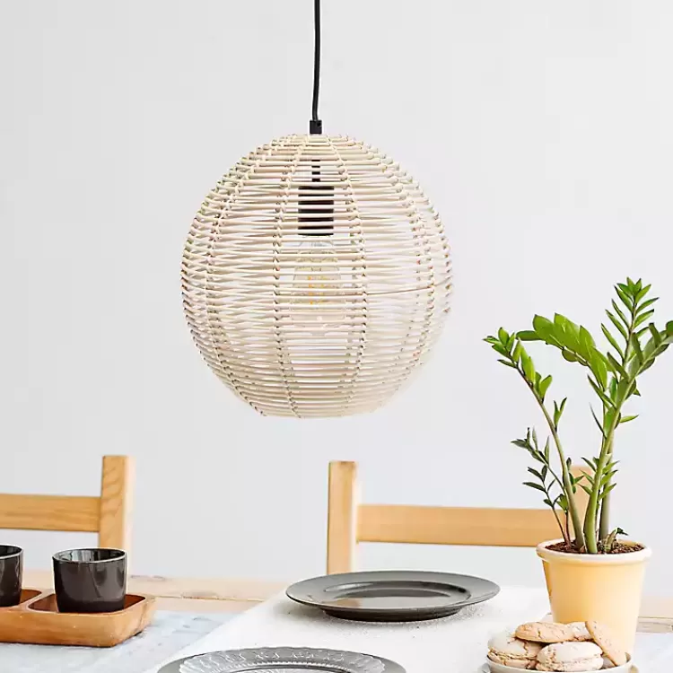 natural_rattan_sphere_pendant_light_7.webp Natural Rat Sphere Pendant Light>Kirklands Home Outlet
