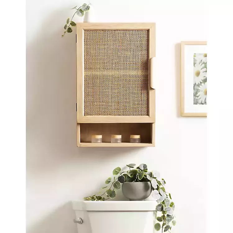 natural_rattan_wall_cabinet_with_shelf_8.webp Natural Rattan Wall Cabinet with Shelf>Kirklands Home Discount
