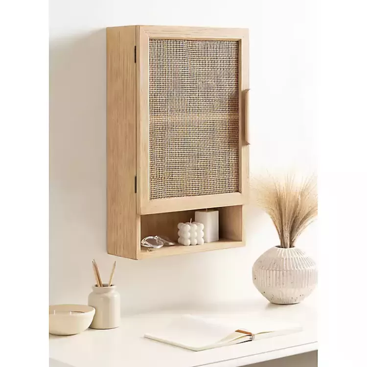 natural_rattan_wall_cabinet_with_shelf_9.webp Natural Rattan Wall Cabinet with Shelf>Kirklands Home Discount