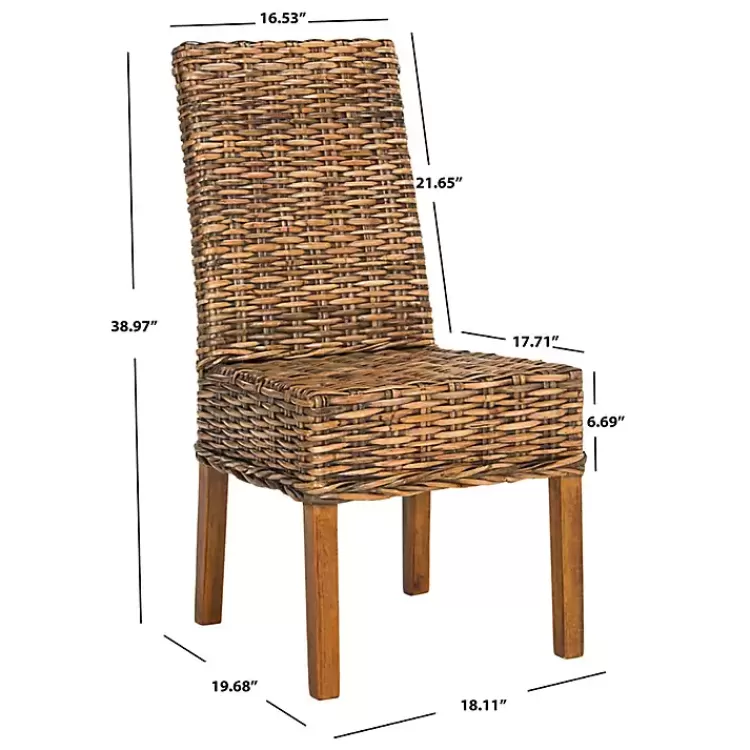 natural_rattan_wood_woven_pc_dining_chair_set_2.webp Natural Rattan Wood Woven 2-pc. Dining Chair Set>Kirklands Home New