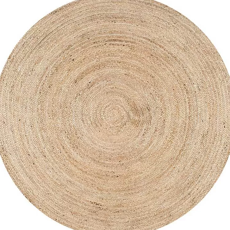 Natural Reno Woven Round Area Rug, 6 ft.>Kirklands Home Clearance