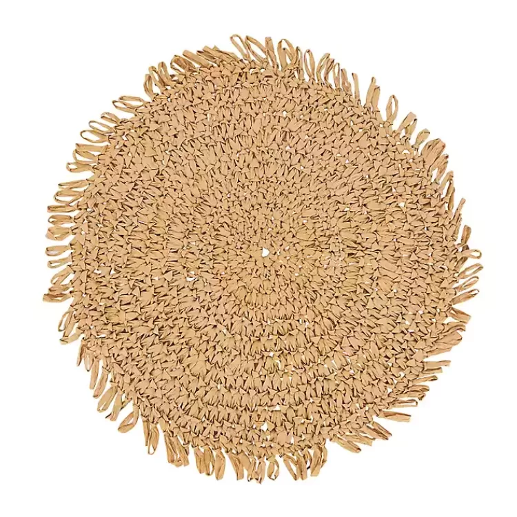 Natural Rustic Raffia Placemats, Set of 4>Kirklands Home Flash Sale
